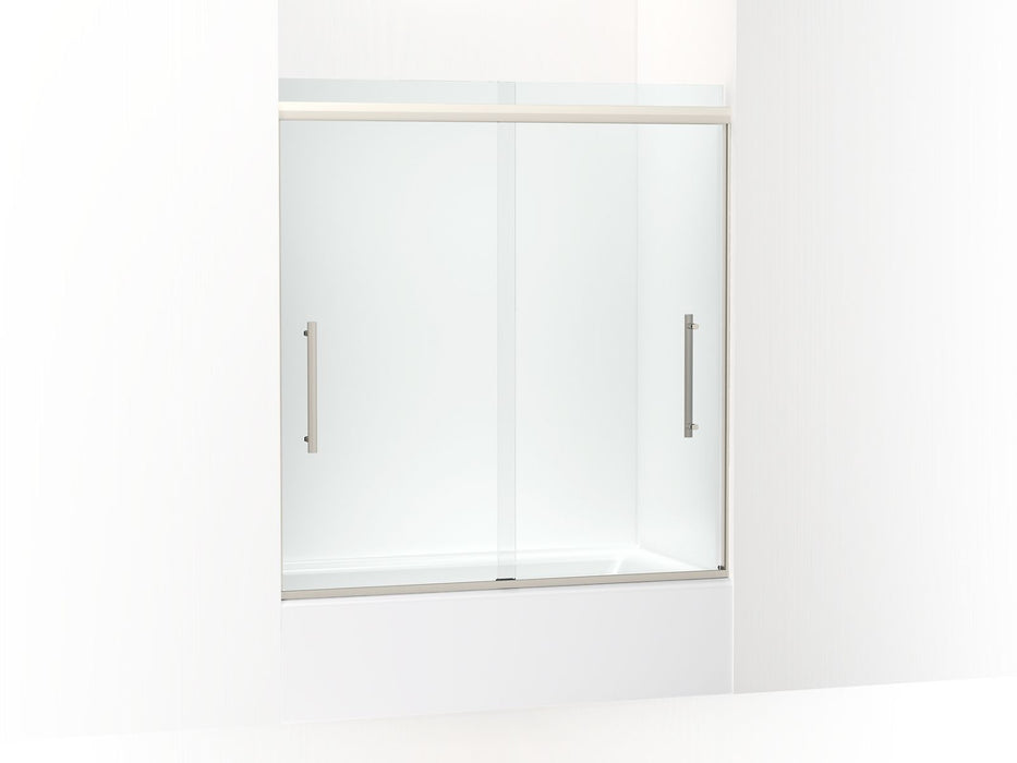 KOHLER Pleat 63-9/16" H sliding bath door with 5/16"-thick glass