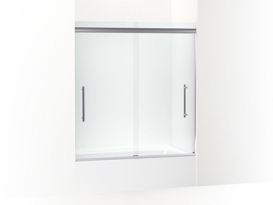 KOHLER Pleat 63-9/16" H sliding bath door with 5/16"-thick glass