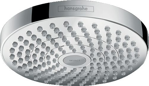 hansgrohe Croma Select S Showerhead 180 2-Jet, 1.5 GPM