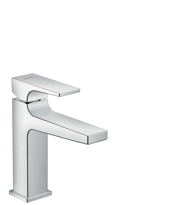 hansgrohe Metropol Single-Hole Faucet 110 with Lever Handle and Pop-Up Drain, 1.2 GPM
