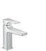 hansgrohe Metropol Single-Hole Faucet 110 with Lever Handle and Pop-Up Drain, 1.2 GPM