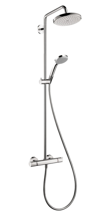 hansgrohe Croma Showerpipe 220 1-Jet, 2.5 GPM