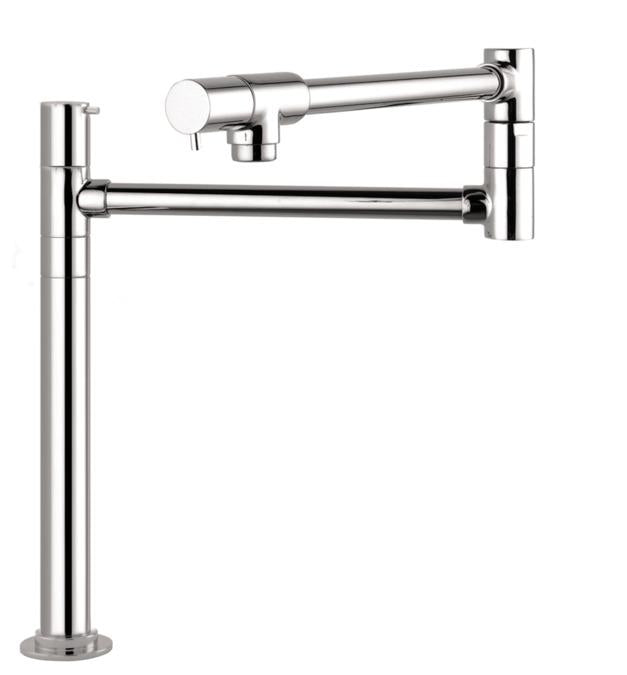 Hansgrohe Talis S Pot Filler Faucet Deck Mounted with Metal Lever Handles in Chrome