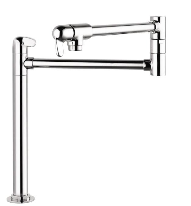 Hansgrohe Allegro E Pot Filler Faucet Deck Mounted with Metal Lever Handles in Chrome