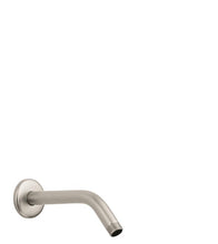 Load image into Gallery viewer, Hansgrohe 04186823 Standard 9&amp;quot; Shower Arm with Escutcheon Plate and 1/2&amp;quot; Male Inlet in Brushed Nickel
