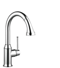 Load image into Gallery viewer, Hansgrohe 04215000 Talis C High-Arc Pull-Down Kitchen Faucet with Magnetic Docking Spray Head and Locking Diverter in Chrome
