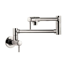 Load image into Gallery viewer, Hansgrohe 04218830 Talis C Wall Mounted Double-Jointed Pot Filler in Polished Nickel
