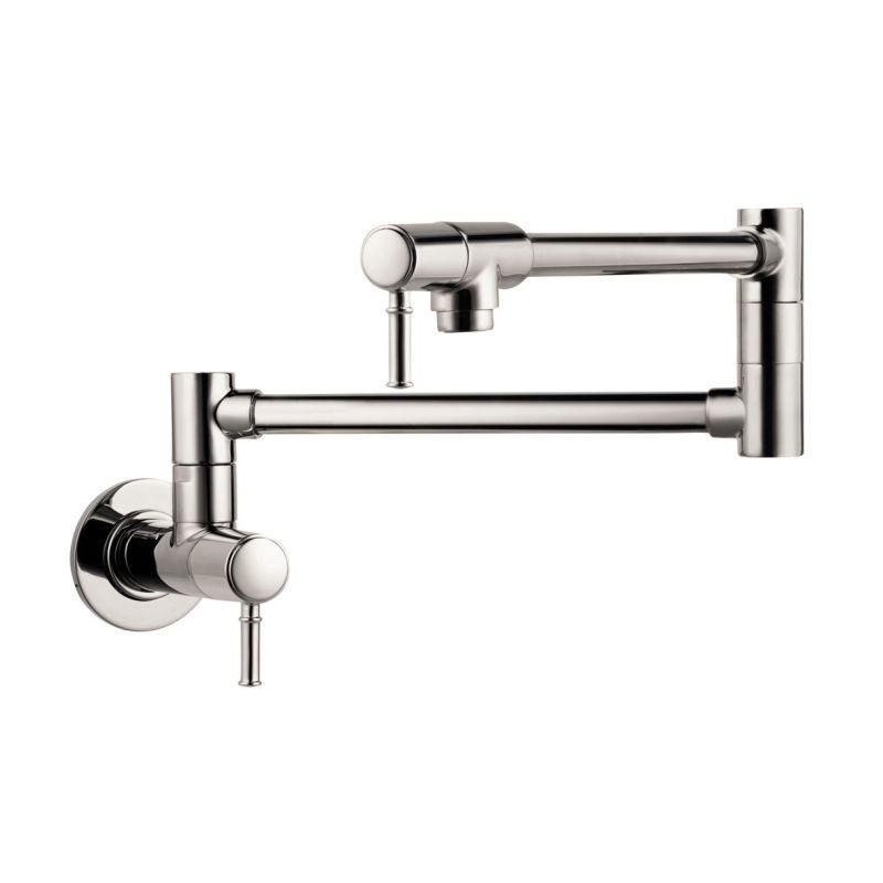 Hansgrohe 04218830 Talis C Wall Mounted Double-Jointed Pot Filler in Polished Nickel