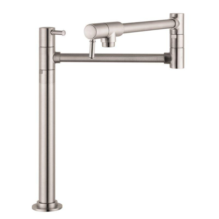 Hansgrohe Talis C Deck Mounted Double-Jointed Pot Filler in Steel Optic