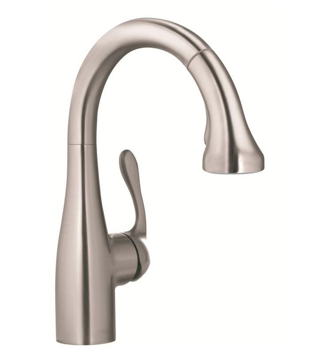 Hansgrohe Allegro E Gourmet Prep Faucet in Steel Optic