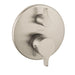 Hansgrohe S/E Thermostatic Valve Trim with Integrated Volume Control - Less Valve in Brushed Nickel