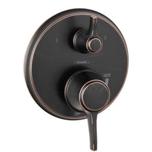 Load image into Gallery viewer, Hansgrohe 04449920 Metris C Pressure Balanced Valve Trim with Integrated Diverter - Less Valve in Rubbed Bronze
