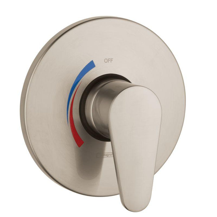 Hansgrohe E Pressure Balanced Valve Trim - Less Valve in Brushed Nickel
