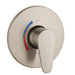 Hansgrohe E Pressure Balanced Valve Trim - Less Valve in Brushed Nickel