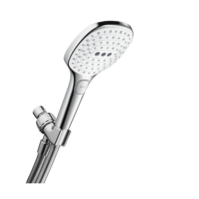 Hansgrohe Raindance Select E 2 GPM Multi-Function Handshower Package in Chrome/White