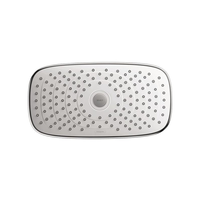 Hansgrohe Raindance Select E Multi Function 2 GPM Shower Head in Chrome/White