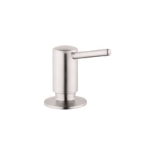 Load image into Gallery viewer, Hansgrohe 04539800 Contemporary Soap Dispenser with 16 oz. Bottle Capacity in Steel Optic
