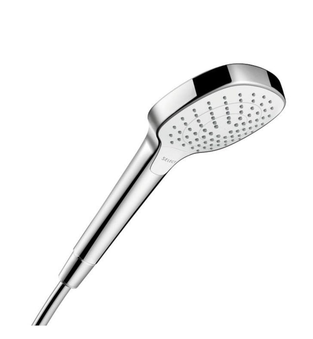 Hansgrohe Croma Select E 110 Vario-jet Handshower, 2.0 Gpm in Chrome/White