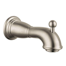 Load image into Gallery viewer, Hansgrohe 06089820 C Tub Spout With Diverter in Brushed Nickel
