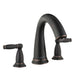 Hansgrohe 06120920 Swing C 3-Hole Roman Tub Set Trim with Lever Handle in Rubbed Bronze