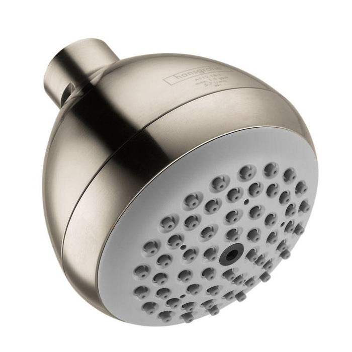 Hansgrohe Croma E Single Function 1.5 GPM Shower Head in Brushed Nickel