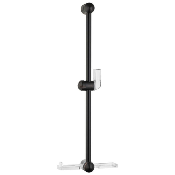Hansgrohe Unica E Wall bar With Soap Dish in Rubbed Bronze