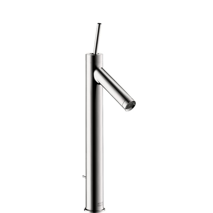 Axor Starck 1.2 GPM Single Hole Joystick Tall Vessel Bathroom Faucet with Drain Assembly in Chrome