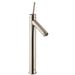 Axor Starck 1.2 GPM Single Hole Joystick Tall Vessel Bathroom Faucet with Drain Assembly in Brushed Nickel