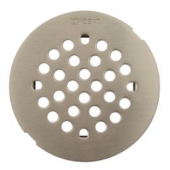 Moen 4 - 1/4" Round Shower Drain Cover with Snap-in Installation in Brushed Nickel