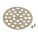 Moen 4" Round Shower Drain Cover with Exposed Screw Installation in Brushed Nickel