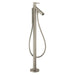 Axor Starck Tub Filler Faucet Free Standing with Single Function Hand Shower in Brushed Nickel