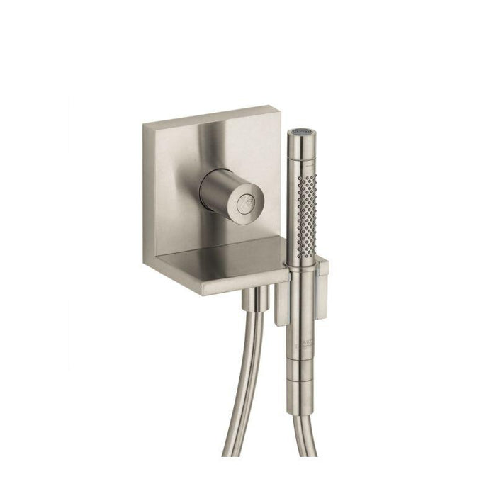 Axor Starck 2.5 GPM Single Function Wall Mounted Handshower Package in Brushed Nickel