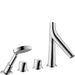 Axor 12425001 track Organic 4-Hole Roman Tub Set Trim with 2.0 GPM Handshower