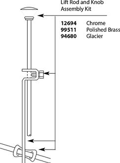 Moen 12694 Lift Rod Kit