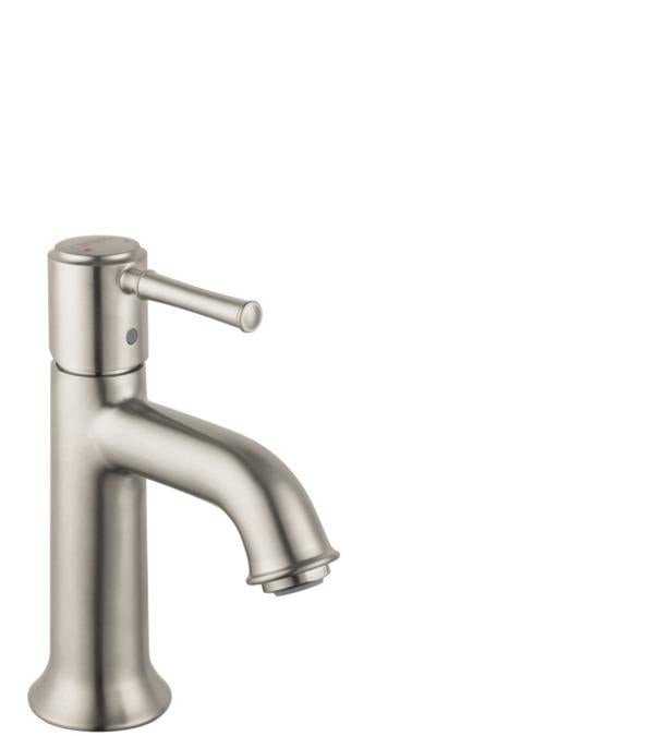 Hansgrohe 14111821 Talis C 1.2 GPM Single Hole Bathroom Faucet with Eco Right in Brushed Nickel