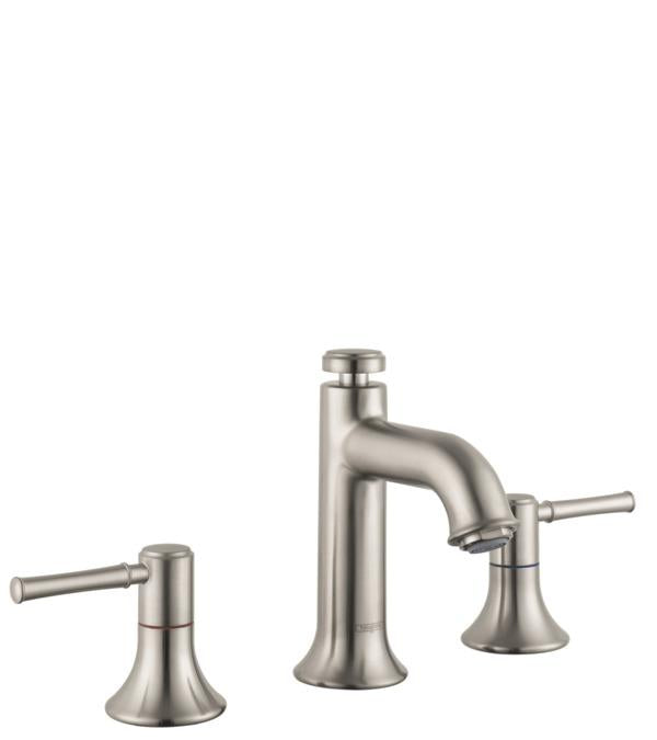 Hansgrohe Talis C 1.2 GPM Widespread Bathroom Faucet with Eco Right in Brushed Nickel
