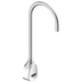 Delta Commercial Series: Hardwire Electronic Wall Mount Basin Faucet with Gooseneck Spout