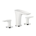 Hansgrohe Pura Vida 1.2 GPM Widespread Bathroom Faucet with Eco Right Quick Clean and Comfort Zone Technologies in Chrome/White