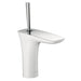Hansgrohe Pura Vida 1.2 GPM Single Hole Bathroom Faucet with Eco Right Quick Clean in Chrome/White