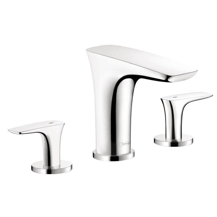 Hansgrohe 15440001 Pura Vida Roman Tub Filler Faucet Non Diverter with Metal Lever Handles Less Valve in Chrome