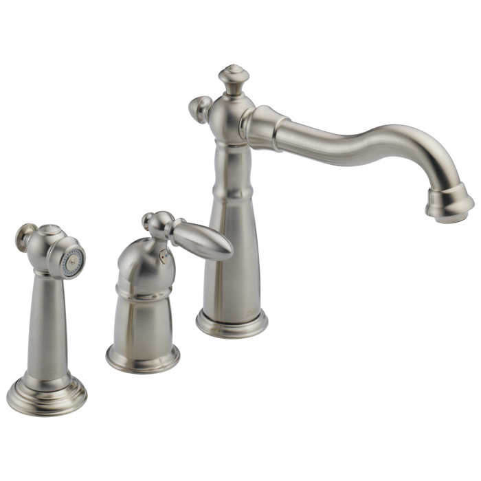 Delta 155-DST Victorian Single Handle Kitchen Faucet with Spray