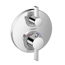 Load image into Gallery viewer, Hansgrohe 15758001 Round Thermostatic Trim with Volume Control and Diverter in Chrome
