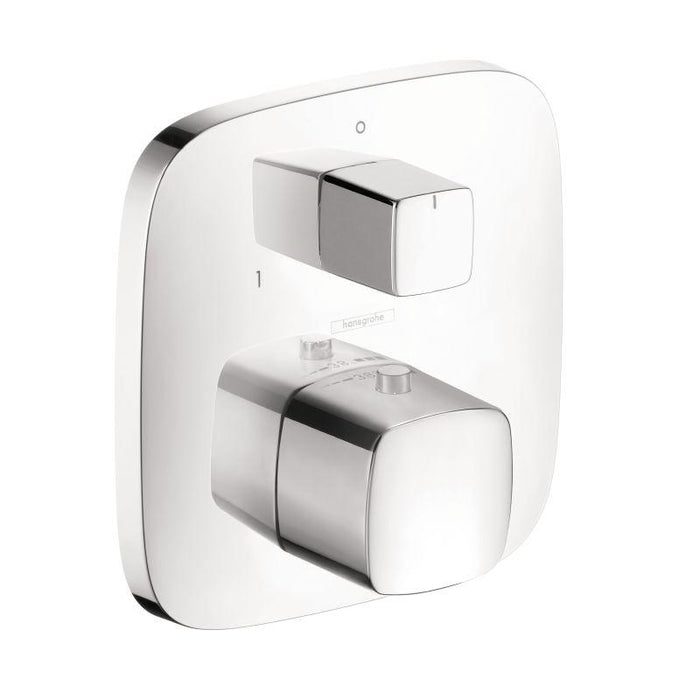 Hansgrohe Pura Vida Thermostatic Valve Trim with Integrated Diverter and Volume Controls - Less Valve in Chrome