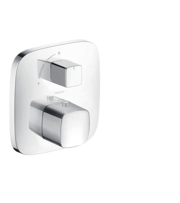 Hansgrohe Pura Vida Thermostatic Valve Trim with Integrated Volume Control - Less Valve in Chrome