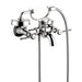 Axor Montreux Roman Tub Filler Faucet Wall Mounted with Diverter Metal Lever Handles and 2.5 GPM Single Function Hand Shower Less Valve in Chrome