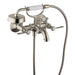 Axor Montreux Roman Tub Filler Faucet Wall Mounted with Diverter Metal Lever Handles and 2.5 GPM Single Function Hand Shower Less Valve in Brushed Nickel