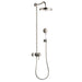Axor Montreux Showerpipe Shower System with 63" Hose Handshower Holder Shower Head and Handshower in Polished Nickel