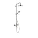 Axor Montreux Thermostatic Shower System with Shower Head Hand Shower Shower Arm Hose Valve Trim and Rough-In Valve in Chrome