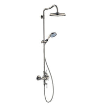 Load image into Gallery viewer, Axor 16572821 Montreux Thermostatic Shower System with Shower Head Hand Shower Shower Arm Hose Valve Trim and Rough-In Valve in Brushed Nickel
