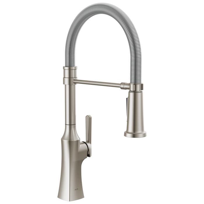 Delta Ermelo Pro: Single Handle Pull-Down Kitchen Faucet With Spring Spout